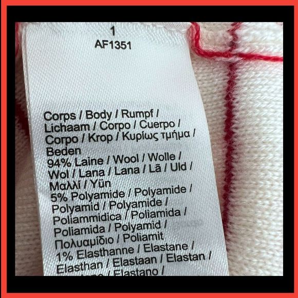 LACOSTE X DISNEY Collaboration Collector Minnie Striped Women Crewneck Sweater M - Picture 15 of 15